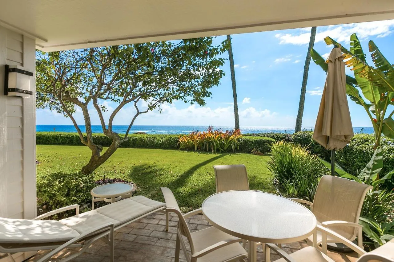 Oceanfront Corner Villa W Air Conditioning - Alekona Kauai Koloa United States