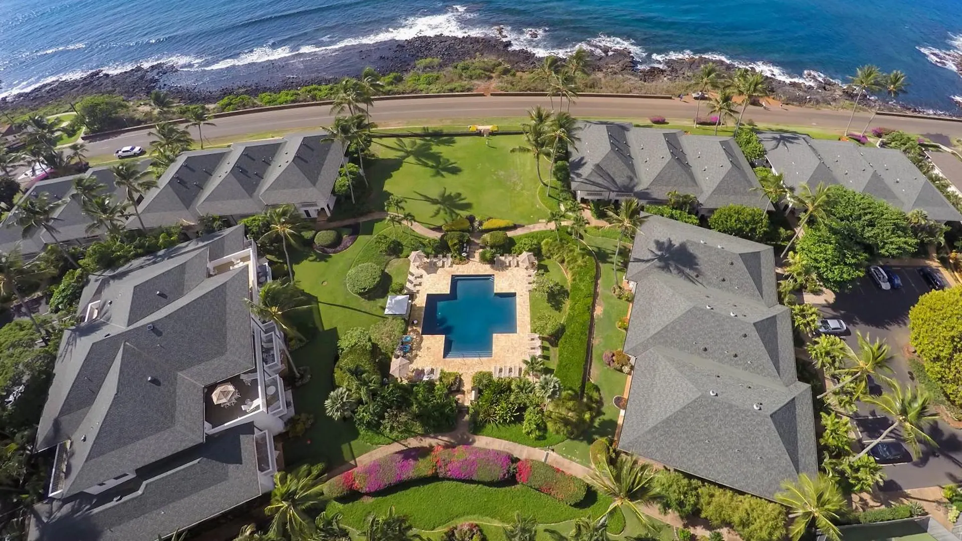 Oceanfront Corner Villa W Air Conditioning - Alekona Kauai Koloa